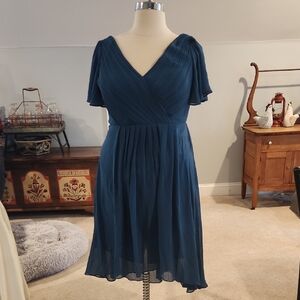 Ever Pretty Teal High Low Dress